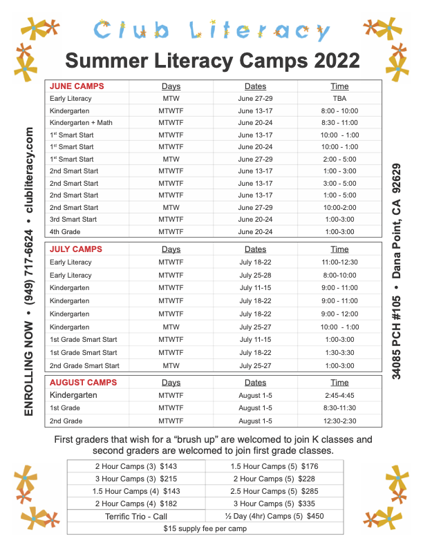 Summer Camps 2022-04-03